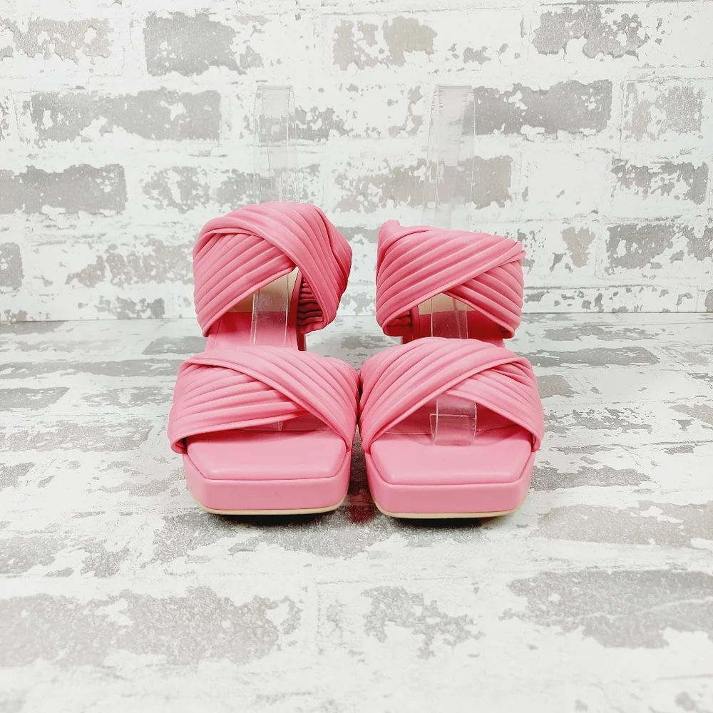 NEW Dolce Vita Women's Emeley Pink Slip-On Double Band Dress Sandals W200 - Picture 7 of 12